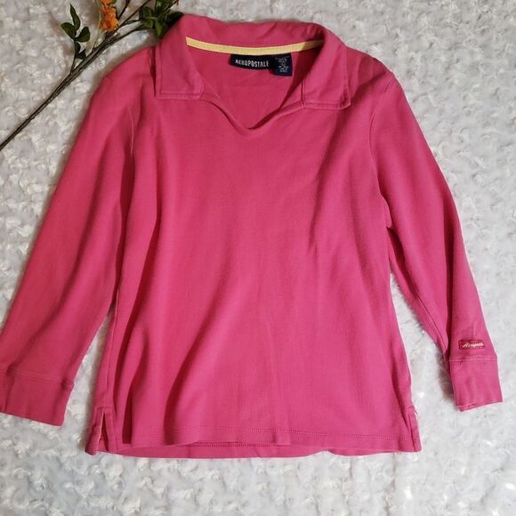 Vintage Aeropostale pink long sleeve shirt - Picture 1 of 4